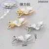 Hebilla de collar de perlas gota aceite cristal mariposa hebilla elástica hebilla de cierre manual hebilla de conexión cadena de suéter accesorios diy