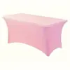 Capa de mesa elástica para comércio exterior de 4 pés e 6 pés, capa para mesa de coquetel, reunião, casamento, banquete, capa de mesa quadrada longa, toalha de mesa elástica