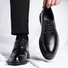 Zapatos casuales de cuero formales de negocios para hombre Woodpecker, zapatos de boda con punta fina estilo británico con aumento de altura