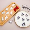 Estilo Ins Macio Fofo Kuromi Emblema de Acrílico Cachorro Canela Broche de Desenho Animado Acessórios DIY para Bolsa Medalha Feminina