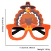 Suministros de Decoración para Acción de Gracias Gafas para Adultos y Niños Ambiente de Fiesta Festiva Accesorios para Fotos Pavo Monturas de Gafas Divertidas