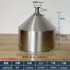 Funil de Aço Inoxidável 304 Extra Espesso Máquina de Enchimento de Cilindro para Líquidos e Massas Alimentícias