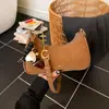 Bolso Pequeño Retro Simple de Nuevo Estilo Transfronterizo 2026 para Mujer, Bolso Versátil de Hombro Tipo Empanada, Bolso de Hombro Cruzado para Viajes de Invierno