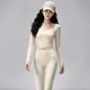 Conjunto de yoga feminino, sem costura e de alta elasticidade, modelador, para treinamento profissional de fitness, corrida e como peça externa, conjunto de duas peças