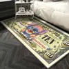 Alfombra de Dólares de Dibujos Animados Creativa Alfombrilla de Suelo de Billetes de Banco para Cocina Felpudo para Puerta de Entrada del Hogar Alfombrilla Resistente a Manchas para Baño