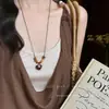 Nuevo Collar con Colgante de Perlas Retro Chino para Mujer Estilo Nuevo Diseño de Nicho Estilo Étnico Moda Versátil Cadena Larga para Suéter