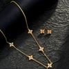 Cdd Pulsera de Lujo Ligero de Alta Calidad de Trébol de Cuatro Hojas de Circonio con Incrustaciones de Cobre Color Oro Joyería de Venta Caliente Fábrica Fuente