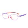Gafas de Silicona Suave para Niños Spot, Montura de Gafas Planas Ultraligera y Cómoda Tr90 de Dos Colores, Monturas Lindas que se Pueden Equipar con Miopía