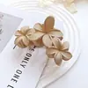Pinza para el Cabello de Tres Flores Transfronteriza Europea y Americana, Pasador de Flor Colorido Retro, Pinza de Tiburón para el Cabello de la Parte Posterior de la Cabeza, Pinza para la Ducha, Pinza para el Cabello