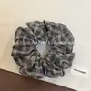 Goma para el pelo de cuadros estilo coreano y universitario, coletero vintage y artístico para coletas altas, accesorio para el pelo versátil y elegante
