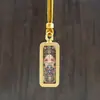 Mini Colgante Pequeño Thangka Colgante Thangka Pintado a Mano Collar