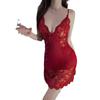Lencería Sexy, Estilo Pura Pasión, Vestido de Jefa de Discoteca, Camisón Sexy de Encaje de Tentación Europeo y Americano, Vestido de Dormir para la Cama, Coqueteo