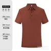 Camisa Polo de Nylon tipo Waffle con Solapa Estampado de Logo Personalizado Corporativa Elegante Uniforme de Fábrica Ropa de Trabajo Camiseta Bordar