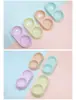 Atacado Tigela Dupla para Pet Tigela para Gato Tigela Dupla para Pet Prato para Gato Cor Doce Tigela de Alimentação para Pet Tigela para Pet Cor Macaron