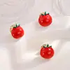 Broche de Tomate con Goteo de Aceite Estilo Nuevo Estilo Fragante Pin de Fruta Lindo para Mujer Hebilla Antideslizante Pin de Solapa Hebilla Fija