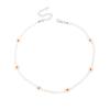 Collar de cuentas de flores de celebridades de Internet de estilo étnico ins, nuevos productos transfronterizos, accesorios, diseño de nicho, cadena de clavícula con cuentas de arroz