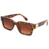 Gafas de Sol de Moda con Estampado de Leopardo Montura Cuadrada Estilo Coreano Forma Cóncava Anti-UV Gafas Versátiles para Hombres 131 2364