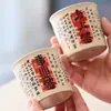 Cinza de Planta Estilo Retrô Caneca de Coca-Cola Escrita à Mão Xícara de Chá Cerâmica Caneca Única Doméstica Especial Pessoal Conjunto de Chá Kung Fu