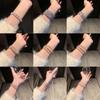 Pulsera de Circonita Perla Diseño de Nicho Brazalete Apilable de Pedrería Estilo Frío Moda Versátil Temperamento Sentido Avanzado Joyería de Mano