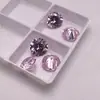 3Mm-10Mm Rosa Claro Redondo Zircônia Pedra Solta Pedra Preciosa Rosa Claro Inlay para Joias Fancy Rosa Cz