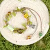 Pulsera de cerámica de Jingdezhen, nueva y que no se decolora, para estudiantes mujeres, pulsera de cuentas de estilo antiguo, pulsera de cerámica fresca y moderna