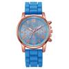 Relógio de Pulso Feminino Estilo Coreano Cruzado Novo Quartzo Simples Clássico Pulseira de Silicone Relógio Feminino Atacado Dropshipping