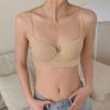 Hermoso Sujetador de Espalda para Mujer Verano Delgado Pecho Pequeño Push up para Verse Más Grande Sin Costuras Invisible Espalda Descubierta con Forma de U