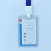 Capa de Borracha Dura de PVC Capa Dura para Cartão Espessada 70C Crachá de Identificação de Trabalho Crachá Crachá de Trabalho Capa Transparente Dura para Cartão Atacado
