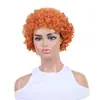 Moda Pelucas Cortas Rizadas, Pelucas Estilo Europeo y Americano, Pelucas de Fibra Sintética Esponjosas y Realistas, Stock Listo del Fabricante