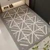 Felpudo moderno minimalista de alta gama para entrada, alfombra antideslizante resistente al desgaste para recibidor de casa, alfombrilla para dormitorio y estudio