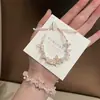 Mariposa Azul Fresco y Dulce Tejido a Mano Niña Mejor Amiga Día de San Valentín Chino Pulsera de Mariposa Azul Estilo Nuevo