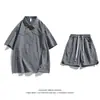 Conjunto de Protección Solar de Dos Piezas para Pareja, Ligero, Transpirable, Sensación de Hielo, Estilo Japonés Moderno, Secado Rápido, Deportivo para Hombres, Verano al Aire Libre