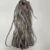 Tira de borda em couro PU tira de pressão de couro cordão de couro fita trançada cordão plano composto de couro têxtil de borda dobrada e acessórios para vestuário