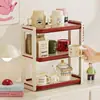 Estante de Almacenamiento para Tazas, Soporte de Escritorio para Vasos de Agua, Estante de Secado Doméstico de Doble Capa, Organizador de Tazas y Tazas de Té para Mesa de Comedor