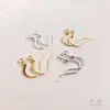 Ala Color-Preservante Oro Claro 14K Oro Real 18K Gancho Plano para Oreja Pendientes DIY Joyería Gancho para Oreja Accesorios Hechos a Mano Material