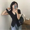 Camisas com Cadarço e Renda de Verão para Mulheres - Agente de Compras Dongdaemun da Coreia do Sul