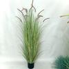 Junco artificial taboa papiro papiro palheiro palheiro produção paisagem grama macia bola de grama decoração grama janela de grama