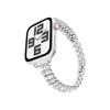 Adecuado para correa de Apple Watch correa de acero de cintura pequeña iwatch9Ultra tren Festival diamante correa de metal al por mayor