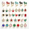 Accesorios de Joyería DIY de Fábrica Estrella de Cinco Puntas Corazón Aleación Pedrería Colgante Encanto Pendiente Collar Accesorios Llavero