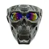 Máscara de Calavera Estilo Cyber Cool Gafas de Montar Aventura Motocicleta Todoterreno Equipo para Exteriores