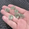 Imitación Jade Hetian de Xinjiang Imitación Jade Blanco Set Cuentas Sueltas de Imitación Jade Pulsera de Donut Verde Claro Collar Pendientes Accesorios