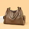 Bolso para Mujeres de Mediana Edad con Textura de Lichi, Bolso Tote de Gran Capacidad, Moderno y Elegante, Bolso de Mano y Bolso de Hombro Casual y Versátil