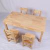 Juego de mesa y silla de madera maciza para jardín de infantes, mesa de aprendizaje y dibujo para niños, mesa de juego para bebés, mesa de escritura de roble para educación temprana