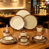 Melamina Retrô Vintage Tigela de Cerâmica Barraca de Rua de Chongqing Tigela para Molho de Mergulho para Fondue Cerâmica Imitando Porcelana Antiga Tigela de Cerâmica Utensílios de Mesa