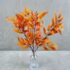 Planta Trepadora de Hojas Simuladas Hoja de Sauce Boda Guía de Camino de Boda Diseño Planta Simulada Tela de Serigrafía Manojo Hoja de Sauce