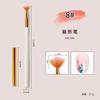 Pluma Japonesa para Uñas Pincel para Uñas Varilla de Madera Pluma de Dibujo a Color Pluma para Dibujo de Líneas Forma de Abanico Degradado Viñeta Francesa Herramienta Pincel para Fototerapia