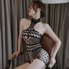 Ropa interior sexy de noche larga Traje sexy de Europa y Estados Unidos Traje de pasión Uniforme de red abierto para mujer Tentación al por mayor 5091