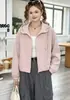 Chamarra Corta con Capucha Cortavientos Mujer 2026 Otoño Estilo Coreano Petite Holgada Impermeable Chaqueta Corta Casual