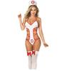 Venta directa de fábrica comercio exterior Europa y Estados Unidos lencería sexy uniforme de enfermera sexy traje de tres piezas conjoined tentación al por mayor