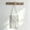 Bolso de Algodón Tejido Estilo Bohemio Nuevo con Borlas, Bolso Cruzado para Mujer, Bolso de Playa Vintage para Vacaciones